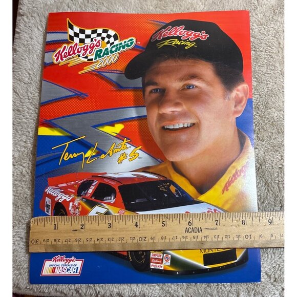 Terry Labonte Kelloggs Racing Team Poster With Stats & Driver Bio - Picture 9 of 9
